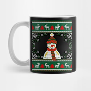 Knitted Snowman Sweater: The Perfect Holiday Sweater Mug